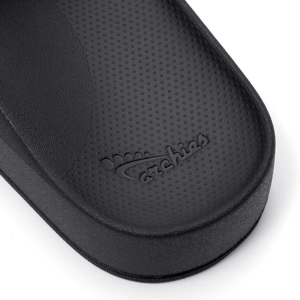  ARCHIES Footwear - Slide Sandals - Offering Great Arch Support  - Black