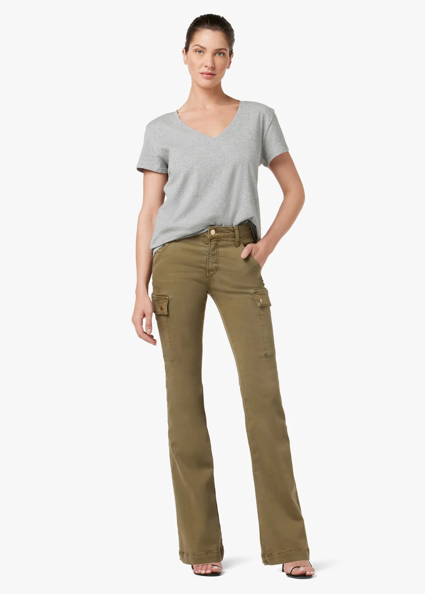 Joe's Jeans The Frankie Mid Rise Cargo Bootcut Burnt Olive