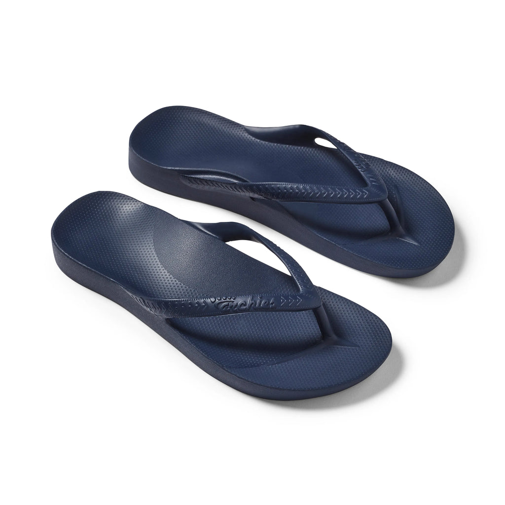 Archies Arch Support Jandals Black - Ski Trading Post
