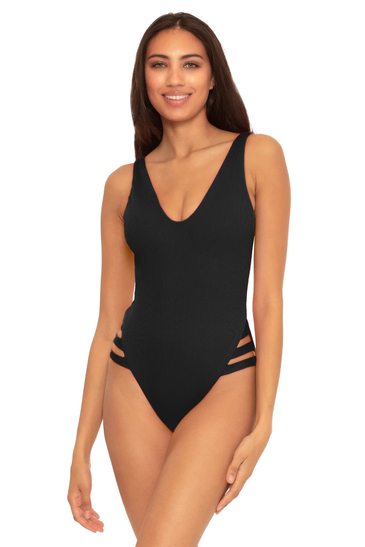 Becca By Rebecca Virtue Fine Line Plunge One Piece